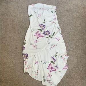 Floral Strapless Dress